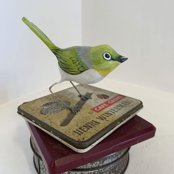 Green bird clay
