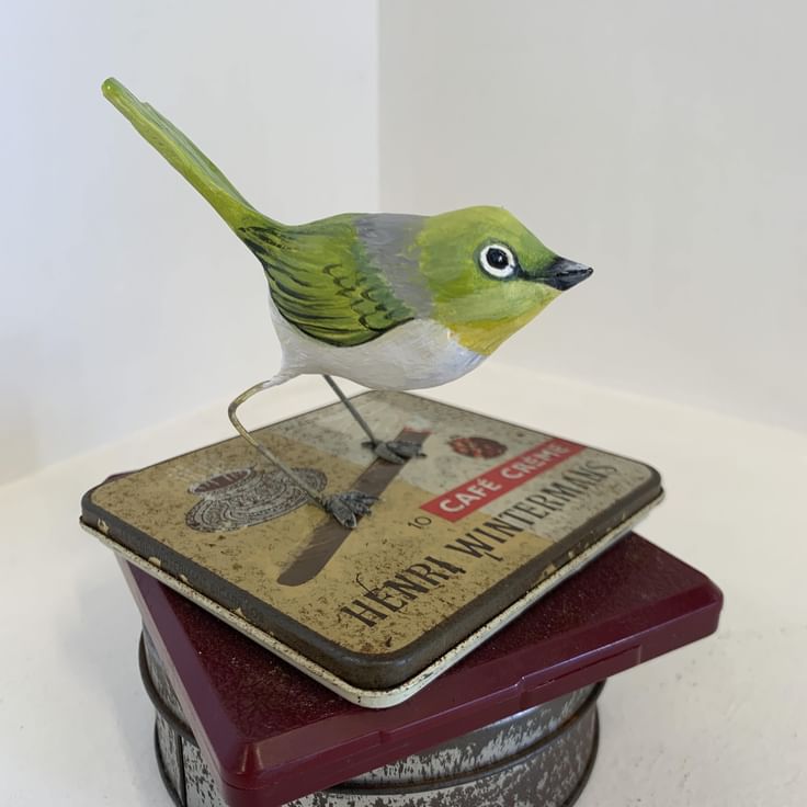 Green bird clay