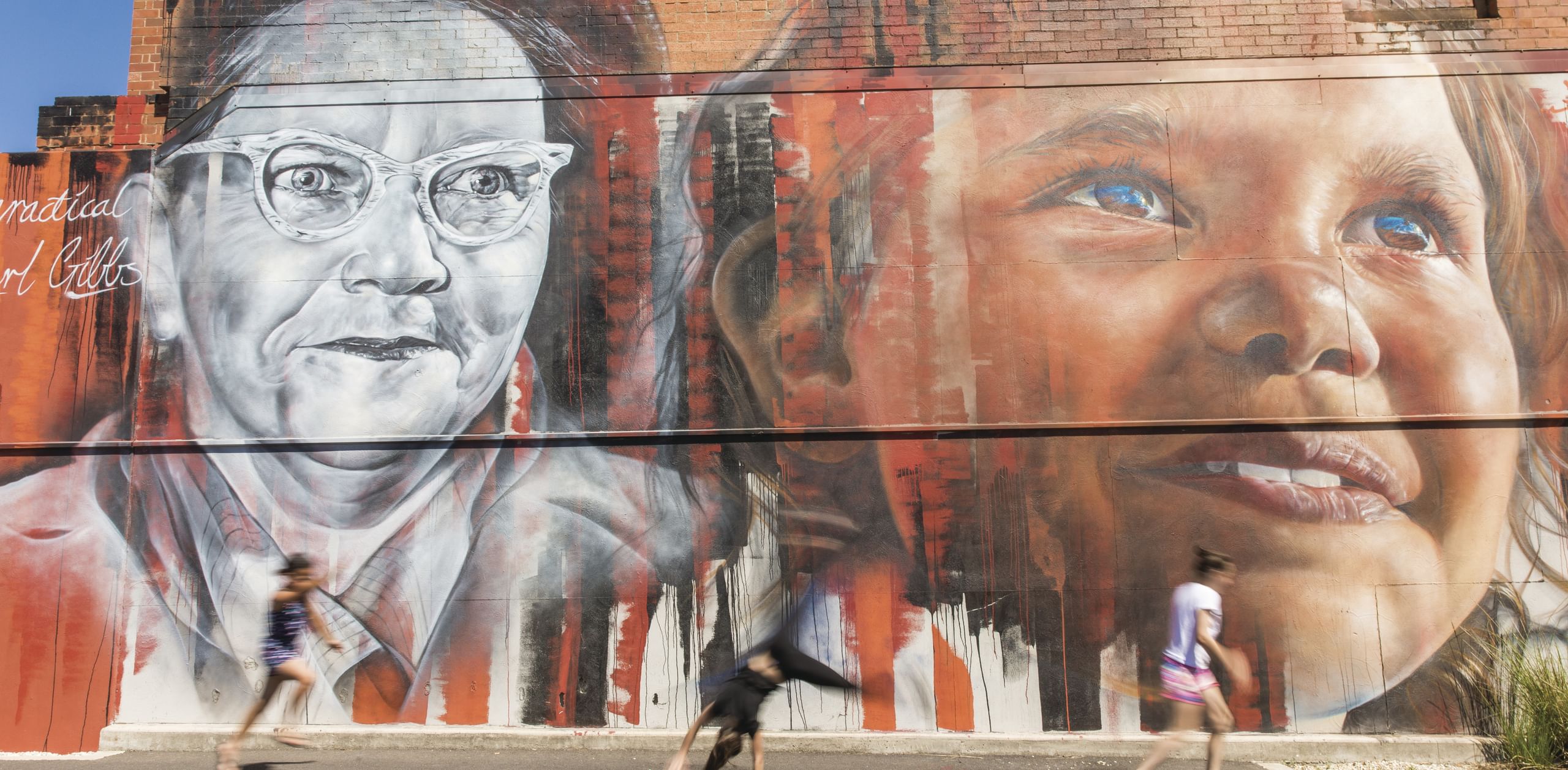 Pearl Gibbs mural by the artist Adnate