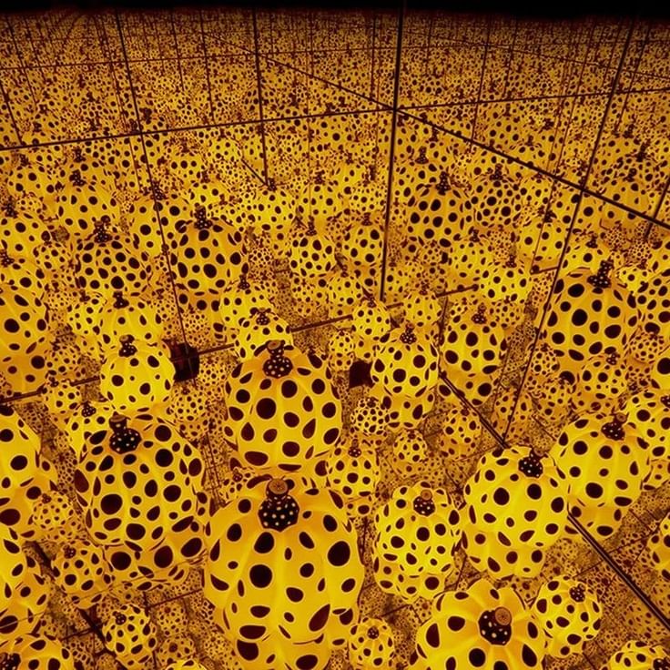 Yayoi Kusama, THE SPIRITS OF THE PUMPKINS DESCENDED INTO THE HEAVENS, 2017