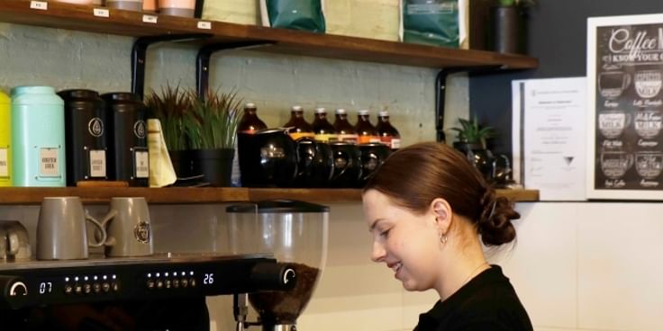 Making coffee